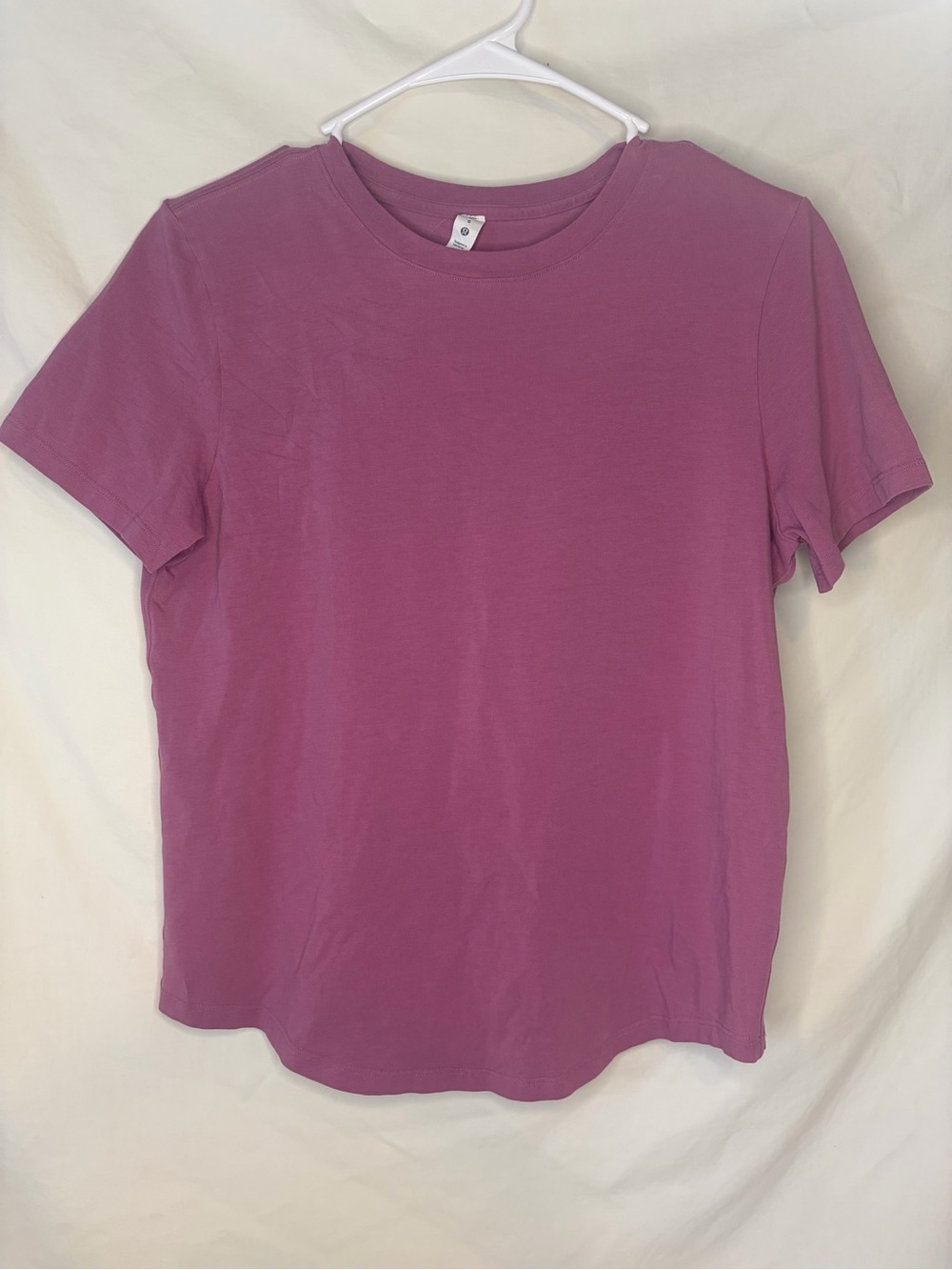 Lululemon Athletica Love Crew Neck Short Sleeve T-shirt Magenta Mauve Purple sz6